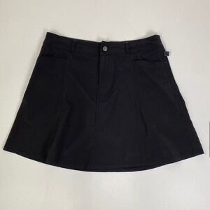 L.L.Bean Active Skort Athletic‎ Golf Hiking Outdoor Black Skirt Size 8